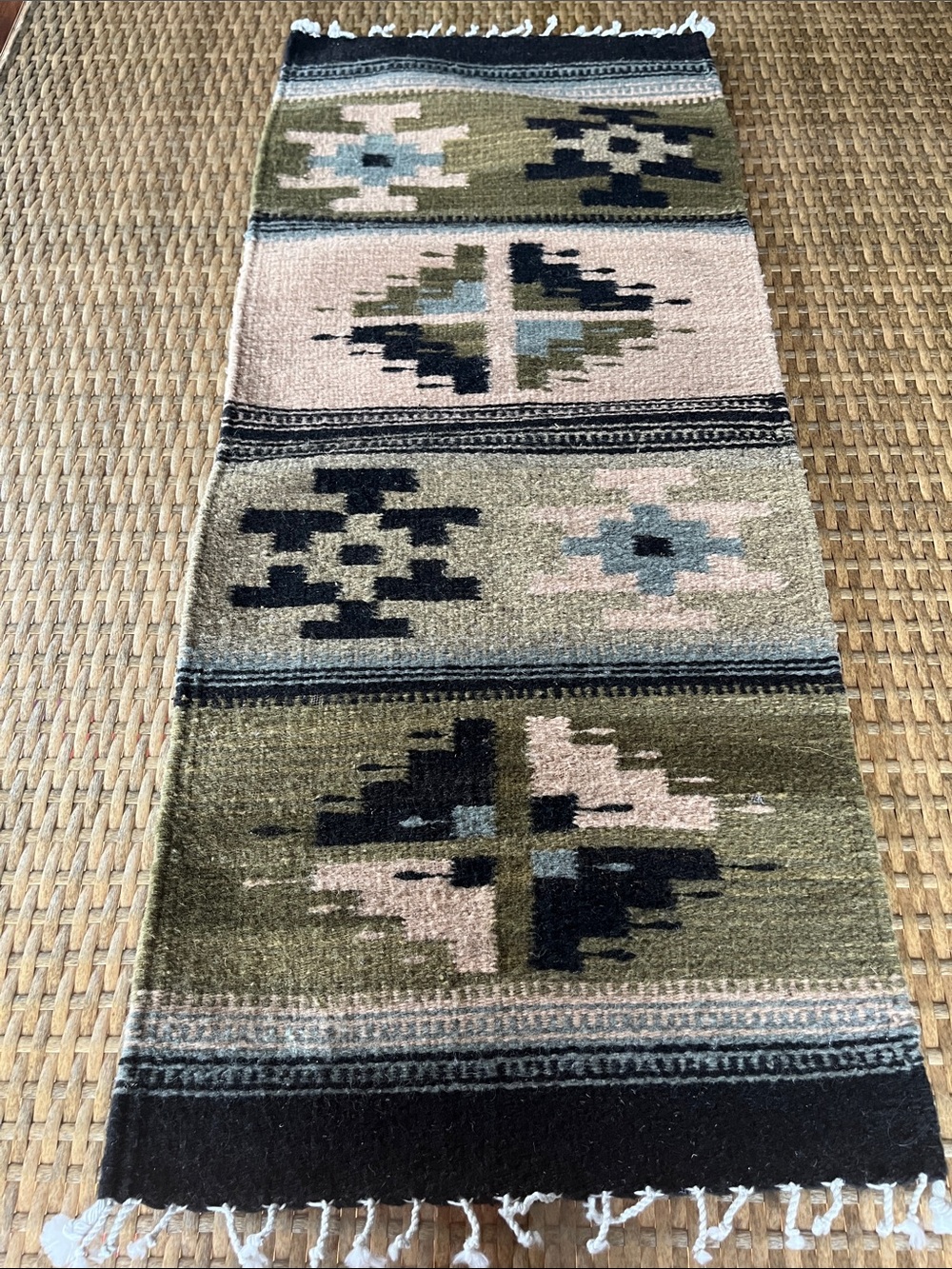 Vintage Kilim Wool Native American or Scandinavian
